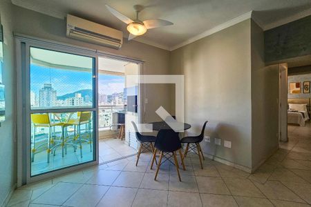 Sala de apartamento para alugar com 3 quartos, 130m² em Balneario Cidade Atlantica, Guarujá