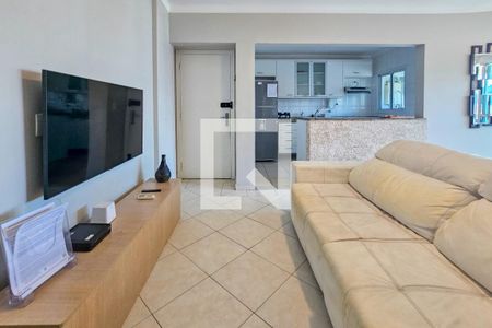Sala de apartamento para alugar com 3 quartos, 130m² em Balneario Cidade Atlantica, Guarujá