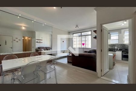 Sala de apartamento para alugar com 2 quartos, 64m² em Cerqueira César, São Paulo
