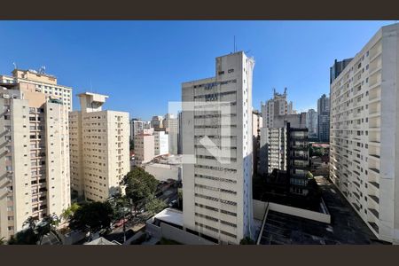 Vista da Sala de apartamento para alugar com 2 quartos, 64m² em Cerqueira César, São Paulo