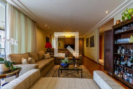 Sala de apartamento à venda com 3 quartos, 218m² em Brooklin, São Paulo
