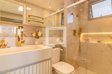 Banheiro de apartamento à venda com 3 quartos, 84m² em Vila Guarani, São Paulo