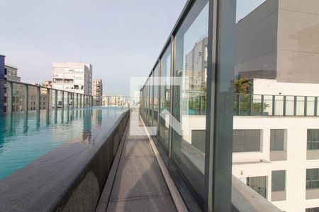 Área comum - Piscina de apartamento para alugar com 1 quarto, 35m² em Indianópolis, São Paulo