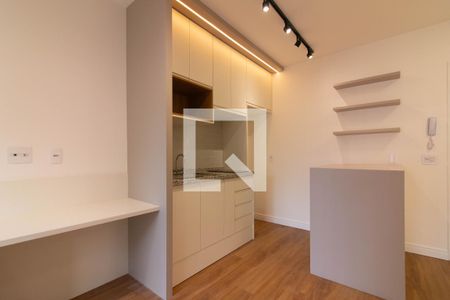 Sala/Cozinha de apartamento à venda com 1 quarto, 35m² em Indianópolis, São Paulo