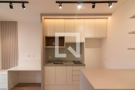 Sala/Cozinha de apartamento à venda com 1 quarto, 35m² em Indianópolis, São Paulo
