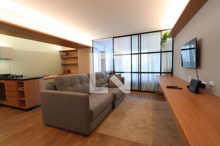 Sala de apartamento para alugar com 1 quarto, 104m² em República, São Paulo