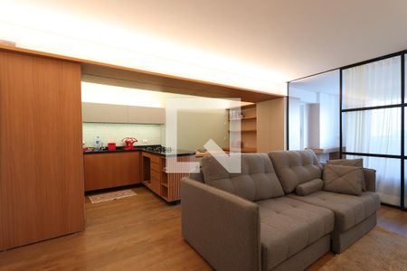 Sala de apartamento para alugar com 1 quarto, 104m² em República, São Paulo