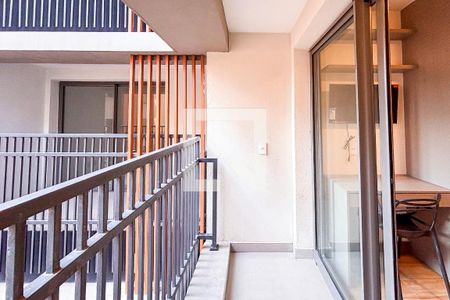 Varanda de kitnet/studio para alugar com 1 quarto, 22m² em Paraíso, São Paulo