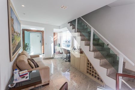 Sala 1 de apartamento à venda com 4 quartos, 283m² em Sion, Belo Horizonte