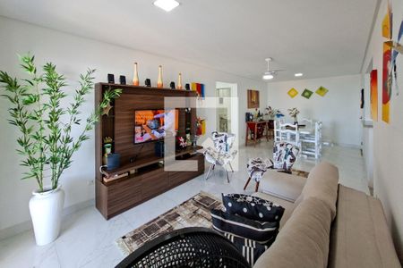 Sala de apartamento para alugar com 3 quartos, 132m² em Vila Tupi, Praia Grande