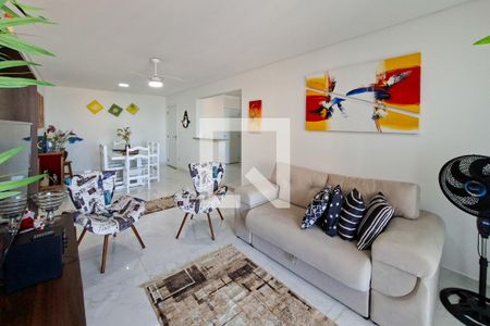 Sala de apartamento para alugar com 3 quartos, 132m² em Vila Tupi, Praia Grande