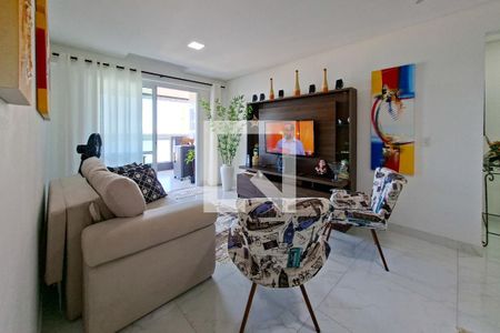 Sala de apartamento para alugar com 3 quartos, 132m² em Vila Tupi, Praia Grande