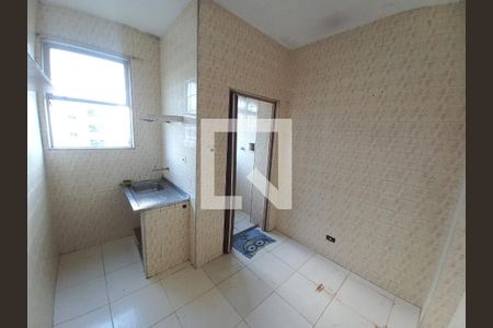 Cozinha de apartamento para alugar com 1 quarto, 35m² em Centro, São Vicente