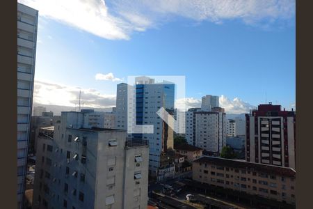 Vista da Sala/Quarto de apartamento para alugar com 1 quarto, 35m² em Centro, São Vicente