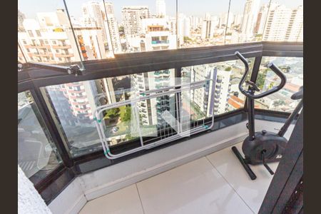 Suíte 1 - Varanda de apartamento à venda com 3 quartos, 123m² em Vila Regente Feijó, São Paulo