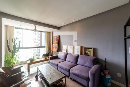 Sala de apartamento à venda com 2 quartos, 75m² em Sion, Belo Horizonte