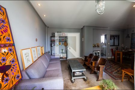 Sala de apartamento à venda com 2 quartos, 75m² em Sion, Belo Horizonte