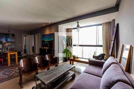 Sala de apartamento à venda com 2 quartos, 75m² em Sion, Belo Horizonte