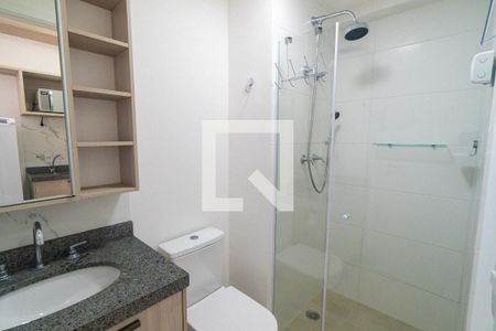 Banheiro de kitnet/studio para alugar com 1 quarto, 16m² em Vila Clementino, São Paulo
