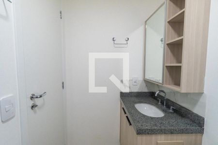 Banheiro de kitnet/studio para alugar com 1 quarto, 16m² em Vila Clementino, São Paulo