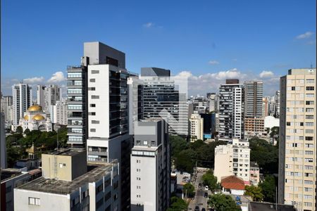 Vista piscina de kitnet/studio para alugar com 1 quarto, 33m² em Paraíso, São Paulo