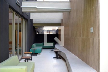 Área comum de kitnet/studio para alugar com 1 quarto, 33m² em Paraíso, São Paulo
