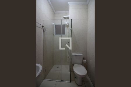 Banheiro Social de apartamento à venda com 1 quarto, 48m² em Vila Euro, São Bernardo do Campo