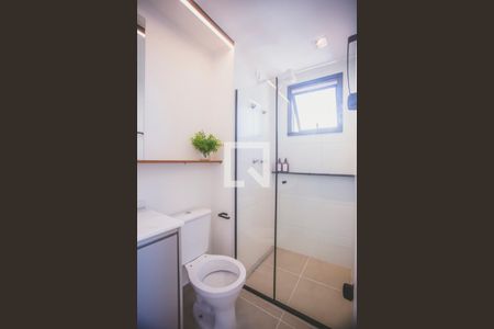 Banheiro de apartamento à venda com 1 quarto, 29m² em Mirandópolis, São Paulo