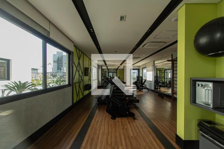 Área comum - Academia de apartamento para alugar com 1 quarto, 47m² em Parque Campolim, Sorocaba