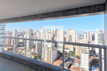 Varanda Gourmet da Sala de apartamento para alugar com 2 quartos, 66m² em Boqueirão, Santos