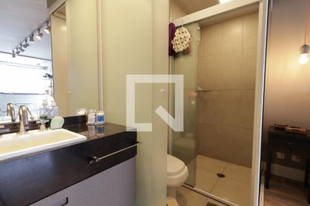 Banheiro de kitnet/studio à venda com 1 quarto, 28m² em Vila Olímpia, São Paulo