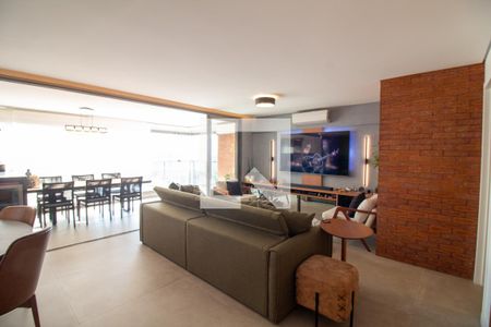 Sala de apartamento à venda com 3 quartos, 140m² em Brooklin, São Paulo
