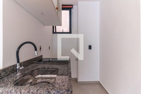 Cozinha de kitnet/studio para alugar com 1 quarto, 29m² em Campos Elíseos, São Paulo