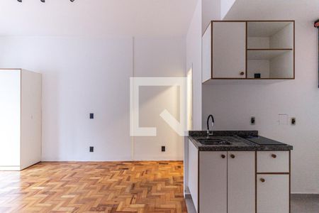 Cozinha de kitnet/studio para alugar com 1 quarto, 29m² em Campos Elíseos, São Paulo