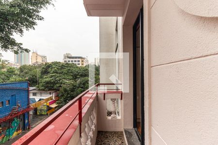 Varanda do Studio de kitnet/studio para alugar com 1 quarto, 29m² em Campos Elíseos, São Paulo