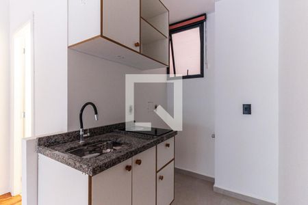 Cozinha de kitnet/studio para alugar com 1 quarto, 29m² em Campos Elíseos, São Paulo