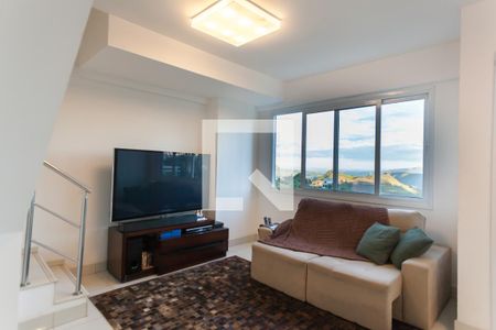 Sala de apartamento para alugar com 2 quartos, 75m² em Vila da Serra, Nova Lima