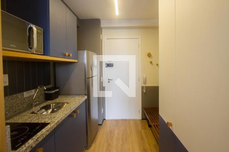 Cozinha de kitnet/studio à venda com 1 quarto, 26m² em Santo Amaro, São Paulo