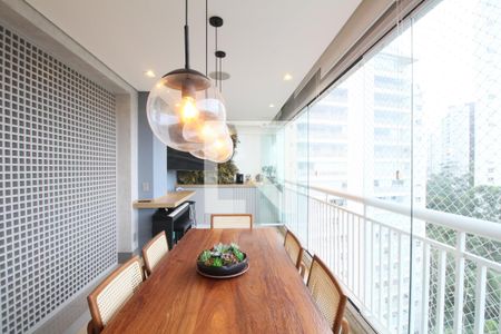 Varanda da Sala de apartamento à venda com 3 quartos, 138m² em Vila Andrade, São Paulo