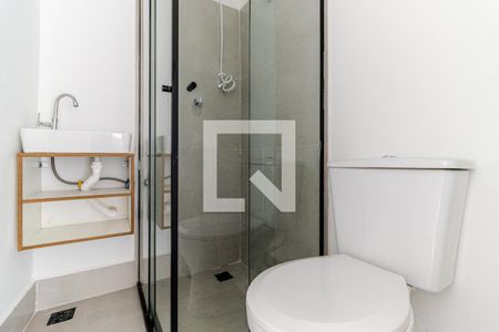 Banheiro de kitnet/studio à venda com 1 quarto, 33m² em Campos Elíseos, São Paulo