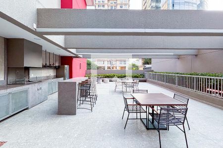 Área comum - Churrasqueira de kitnet/studio para alugar com 1 quarto, 24m² em Pinheiros, São Paulo