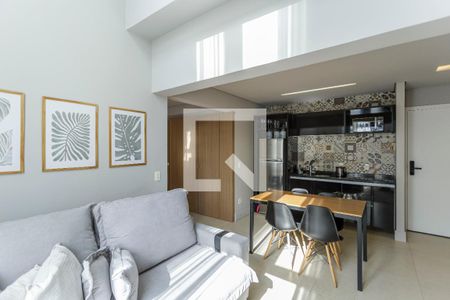 Sala de apartamento para alugar com 1 quarto, 70m² em Vila Olímpia, São Paulo