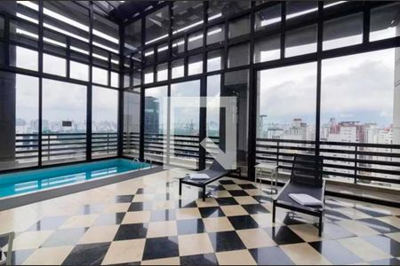 Área comum - Piscina de kitnet/studio para alugar com 1 quarto, 30m² em Cidade Jardim, São Paulo