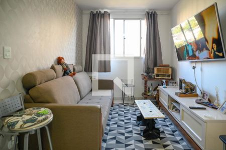Sala de apartamento à venda com 2 quartos, 48m² em Vila Caraguata, São Paulo