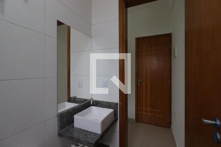Banheiro de kitnet/studio para alugar com 1 quarto, 16m² em Vila Sao Pedro, Santo André