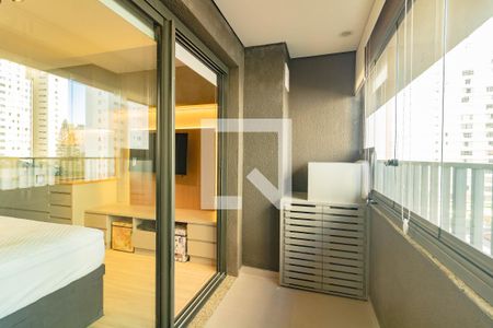 Varanda  de kitnet/studio à venda com 1 quarto, 25m² em Vila Clementino, São Paulo