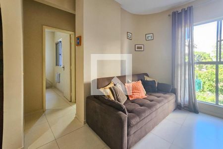 Sala de apartamento para alugar com 1 quarto, 48m² em Loteamento Joao Batista Juliao, Guarujá