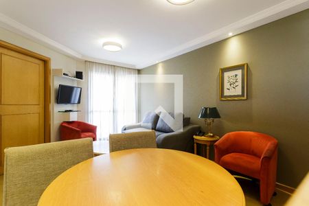 Sala de apartamento para alugar com 2 quartos, 56m² em Indianópolis, São Paulo