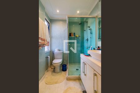 Banheiro da Suíte 3 de apartamento à venda com 4 quartos, 190m² em Santo Amaro, São Paulo