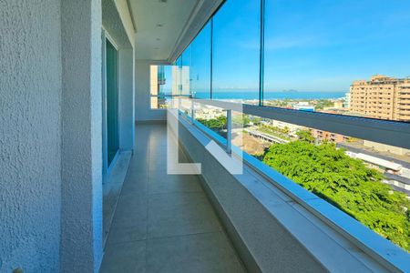 Varanda Sala de apartamento para alugar com 3 quartos, 110m² em Balneario Cidade Atlantica, Guarujá